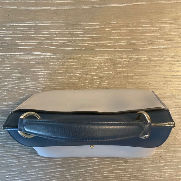 Salvatore Ferragamo small leather, blue, and gray purse - Picture 7 of 9